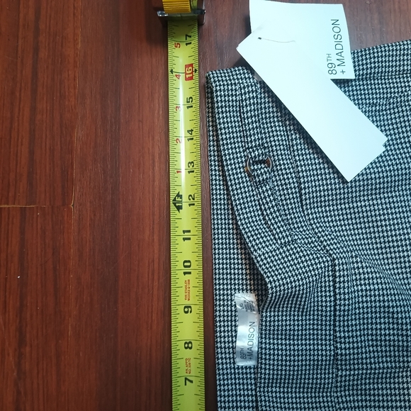 89th & Madison B&W tiny Houndstooth pattern work dress Pants sz Large - Picture 12 of 12